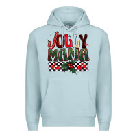 Blue Mist Christmas jolly mama Premium Hoodie - BarkalooDesign
