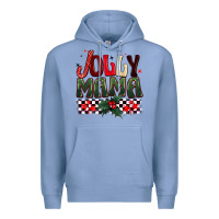 Colony Blue Christmas jolly mama Premium Hoodie - BarkalooDesign