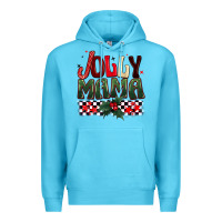 Ocean Blue Christmas jolly mama Premium Hoodie - BarkalooDesign