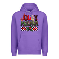 Purple Christmas jolly mama Premium Hoodie - BarkalooDesign