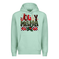 Seafoam Christmas jolly mama Premium Hoodie - BarkalooDesign