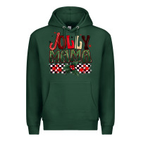 Sports Green Christmas jolly mama Premium Hoodie - BarkalooDesign