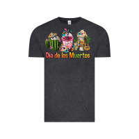Vintage Black mexican día de los muertos coffee cups Vintage Tee - FaDigitalArtStudio