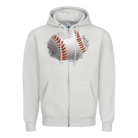 Dove Grey leopard baseball patch Zipper Hoodie - Jasminsmagicworld