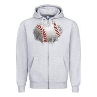Heather Grey leopard baseball patch Zipper Hoodie - Jasminsmagicworld