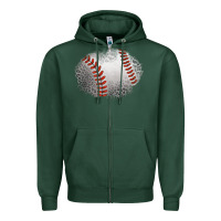Sports Green leopard baseball patch Zipper Hoodie - Jasminsmagicworld