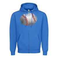 True Royal leopard baseball patch Zipper Hoodie - Jasminsmagicworld