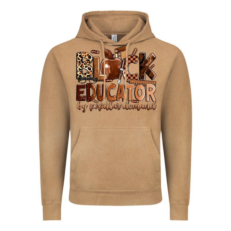 Black Educator By Popular Demand Vintage Hoodie by Zillion Design Studio | Teevron