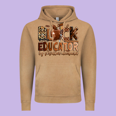 Black Educator By Popular Demand Vintage Hoodie Designed By Zillion Design Studio