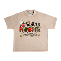 French Oak santa's favorite substitute Urban Heavy Tee - AdoDesignShop