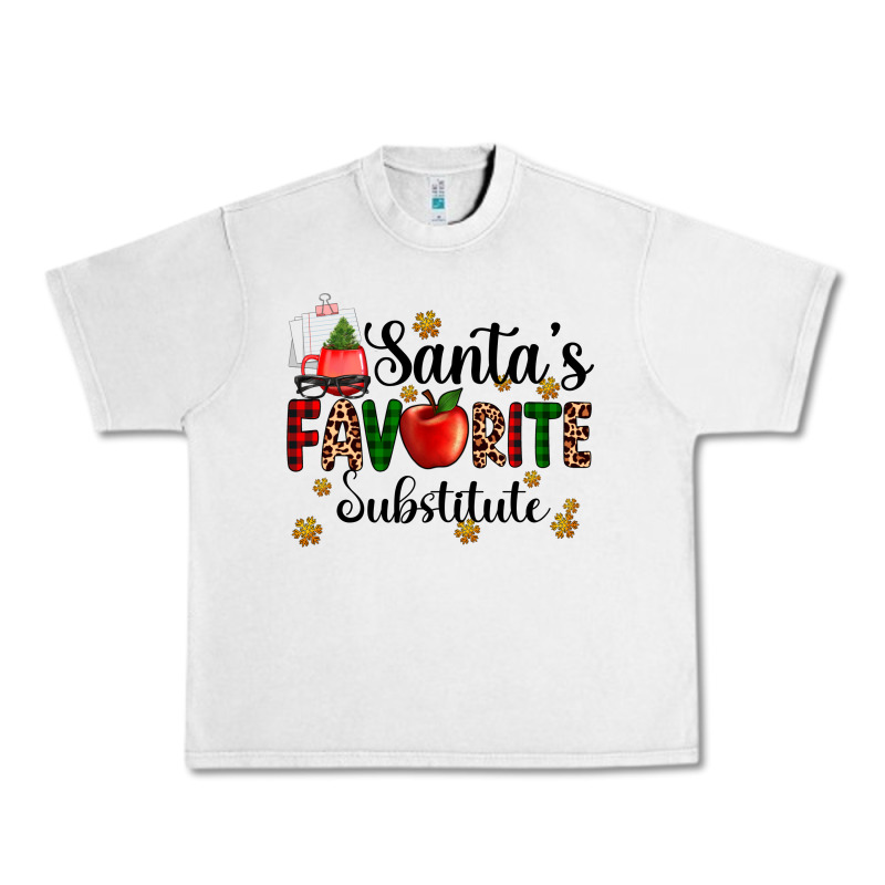 Santa's Favorite Substitute Urban Heavy Tee by AdoDesignShop | Teevron