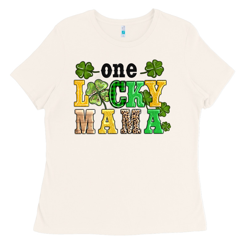 One Lucky Mama Ladies Tee by AdoDesignShop | Teevron