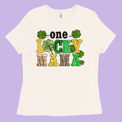One Lucky Mama Ladies Tee Designed By Adodesignshop