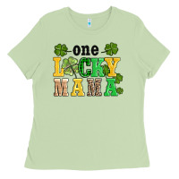 Matcha one lucky mama Ladies Tee - AdoDesignShop