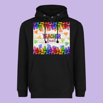 Teacher Fuel Heavyweight Hoodie Designed By Nancycooperartshop