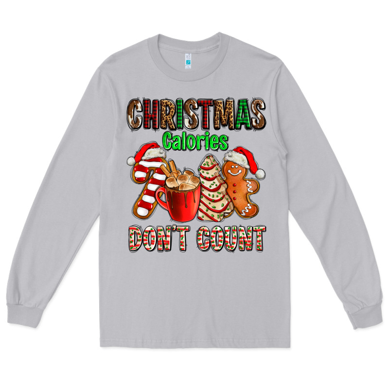 Christmas Calories Dont Count With  Christmas Tree Cake And Cookies Ad Long Sleeve Tee by AdoDesignShop | Teevron