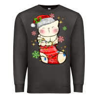 Smoke christmas cat in Premium Sweatshirt - MaliasSmallBusiness