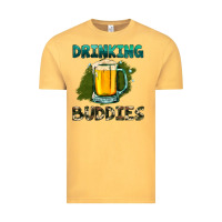 Vintage Mustard drinking buddies with beer Vintage Tee - HRA Design Shop