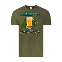 Vintage Olive drinking buddies with beer Vintage Tee - HRA Design Shop