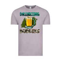 Vintage Zinc drinking buddies with beer Vintage Tee - HRA Design Shop