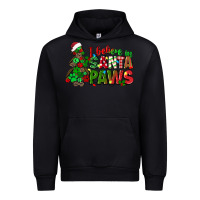Black i believe in santa paws Urban Hoodie - texasbilliewilder