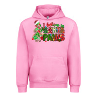 Fuchsia Pink i believe in santa paws Urban Hoodie - texasbilliewilder