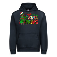 Navy i believe in santa paws Urban Hoodie - texasbilliewilder