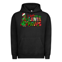 Pigment Black i believe in santa paws Urban Hoodie - texasbilliewilder