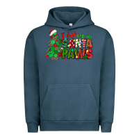 Pigment Midnight Navy i believe in santa paws Urban Hoodie - texasbilliewilder