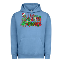 Pigment Pebble Blue i believe in santa paws Urban Hoodie - texasbilliewilder