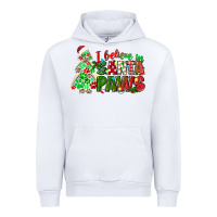 White i believe in santa paws Urban Hoodie - texasbilliewilder