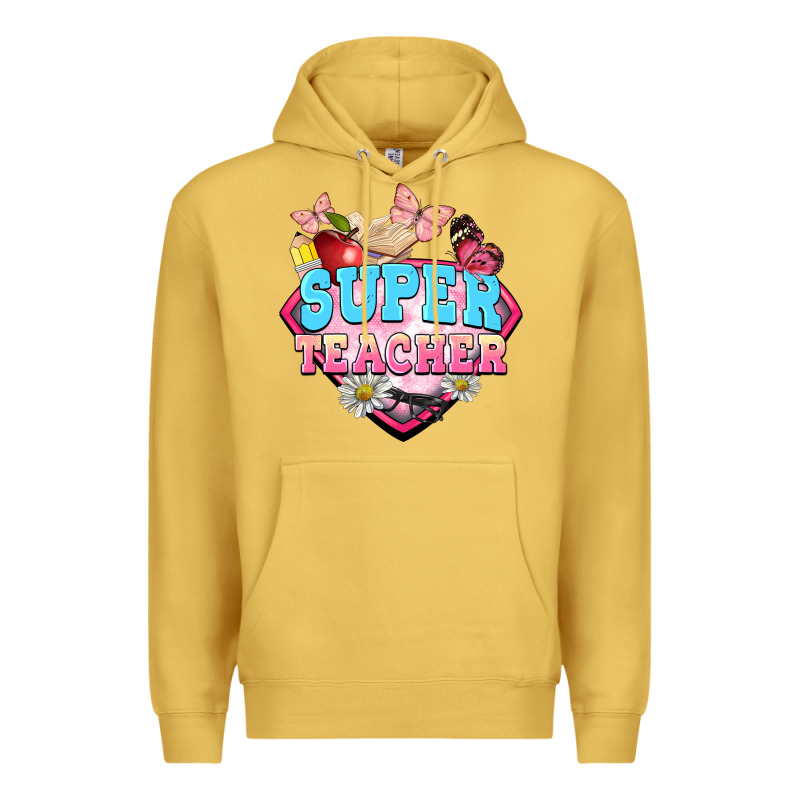 Super Teacher Premium Hoodie by BarkalooDesign | Teevron
