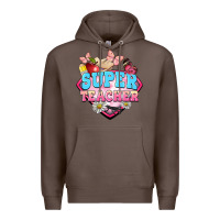 Coffee super teacher Premium Hoodie - BarkalooDesign