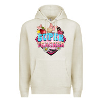 Oatmeal Heather super teacher Premium Hoodie - BarkalooDesign