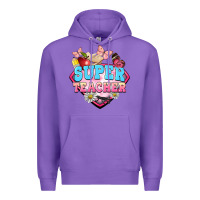 Purple super teacher Premium Hoodie - BarkalooDesign
