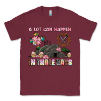 Burgundy easter a lot can happen in three days Classic Tee - AdoDesignShop
