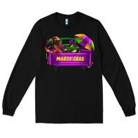 Black mardi grass umbrella with truck Long Sleeve Tee - AdoDesignShop