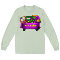 Matcha mardi grass umbrella with truck Long Sleeve Tee - AdoDesignShop