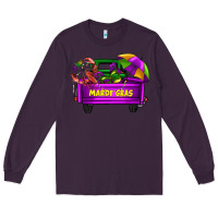 Plum mardi grass umbrella with truck Long Sleeve Tee - AdoDesignShop