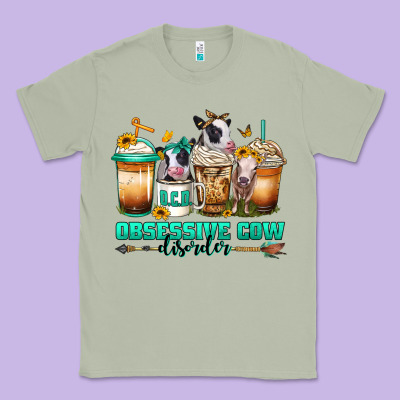 Ocd Obsessive Cow Disorder Coffee Cups Classic Tee Designed By Jasminsmagicworld