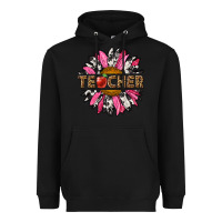 Black western teacher sunflower Heavyweight Hoodie - NancyCooperArtShop