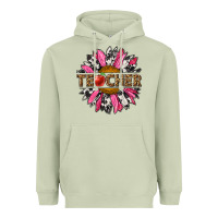 Matcha western teacher sunflower Heavyweight Hoodie - NancyCooperArtShop