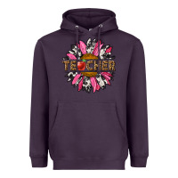 Plum western teacher sunflower Heavyweight Hoodie - NancyCooperArtShop