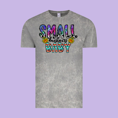 Small Business Baby Vintage Tee Designed By Cowhidedigitalart