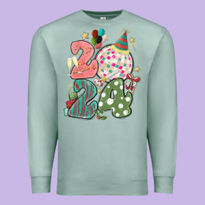 2024 Happy New Year Premium Sweatshirt Designed By Maliassmallbusiness