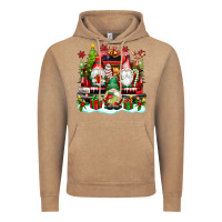Vintage Coffee christmas gnome truck Vintage Hoodie - texasbilliewilder