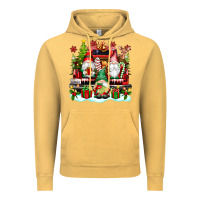 Vintage Mustard christmas gnome truck Vintage Hoodie - texasbilliewilder