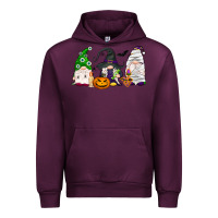 Mauve Wine Halloween gnomes Urban Hoodie - NancyCooperArtShop