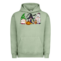 Pigment Oil Green Halloween gnomes Urban Hoodie - NancyCooperArtShop
