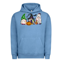 Pigment Pebble Blue Halloween gnomes Urban Hoodie - NancyCooperArtShop